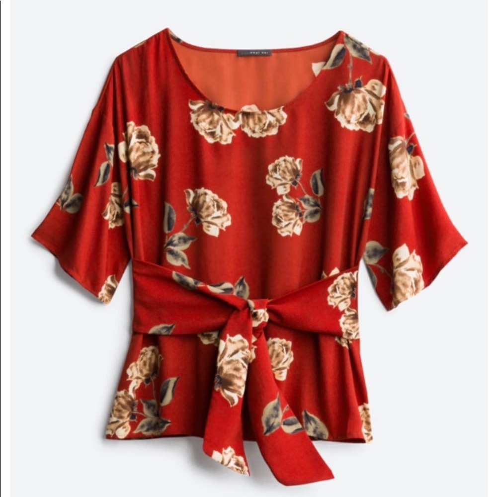 Julianne Tie Front Blouse